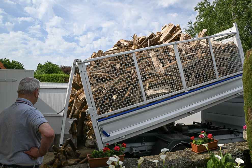 Livraison de bois de chauffage